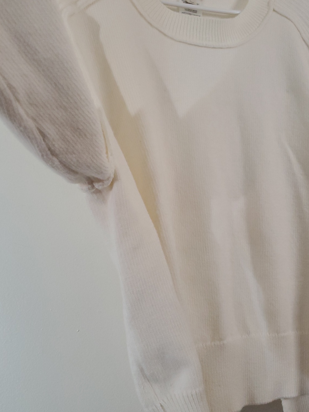 Anthropologie Pilcro Buckled Open Back Sweater Size Large Ivory Soft Girl - Picture 6 of 12
